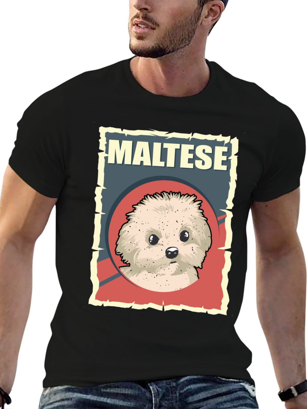 Maltese Dog Breed T-Shirt - Cute Puppy Graphic Tee