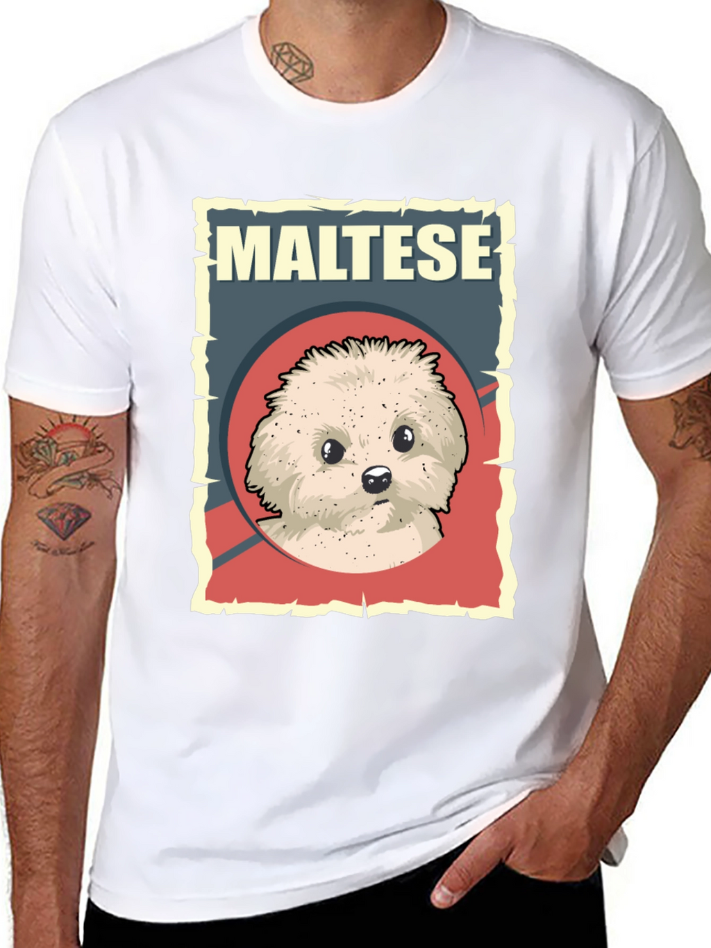 Maltese Dog Breed T-Shirt - Cute Puppy Graphic Tee