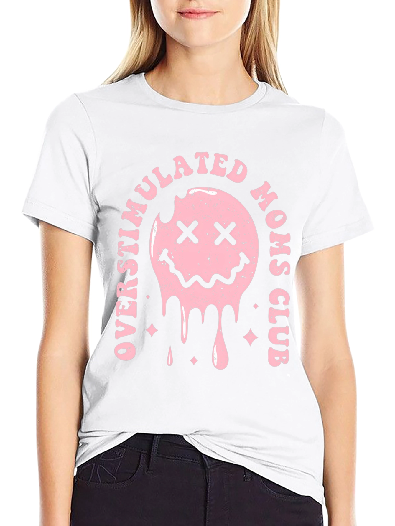 Overstimulated Moms Club Graphic T-Shirt