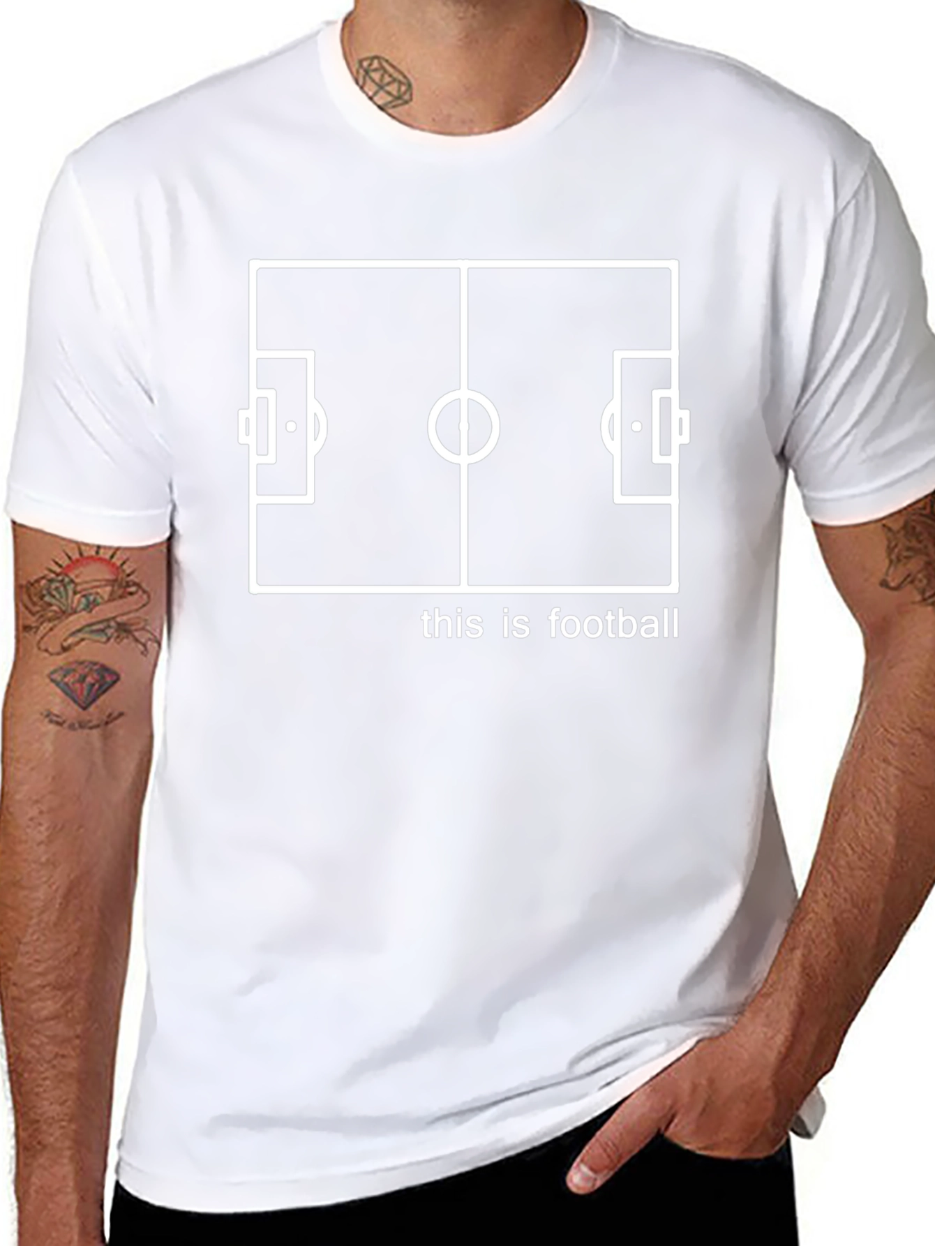 This is Football Black Graphic Tee