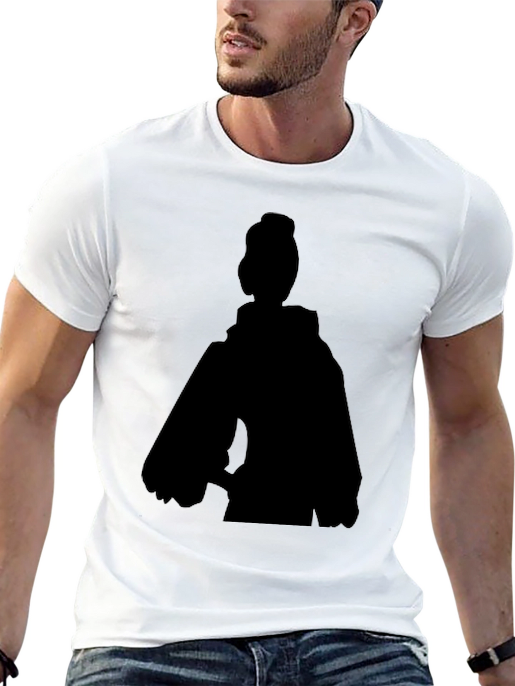 Silhouette Graphic Tee - Black Casual Top