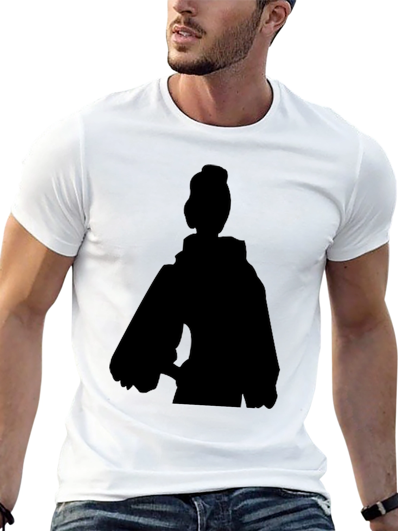 Silhouette Graphic Tee - Black Casual Top