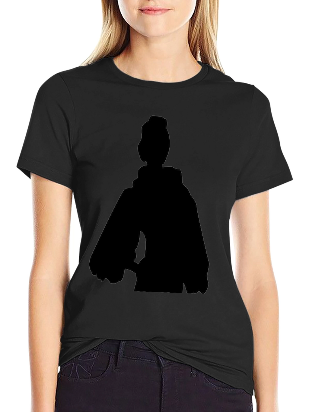 Silhouette Graphic Tee - Black Casual Top