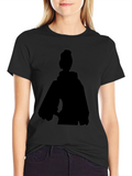 Silhouette Graphic Tee - Black Casual Top