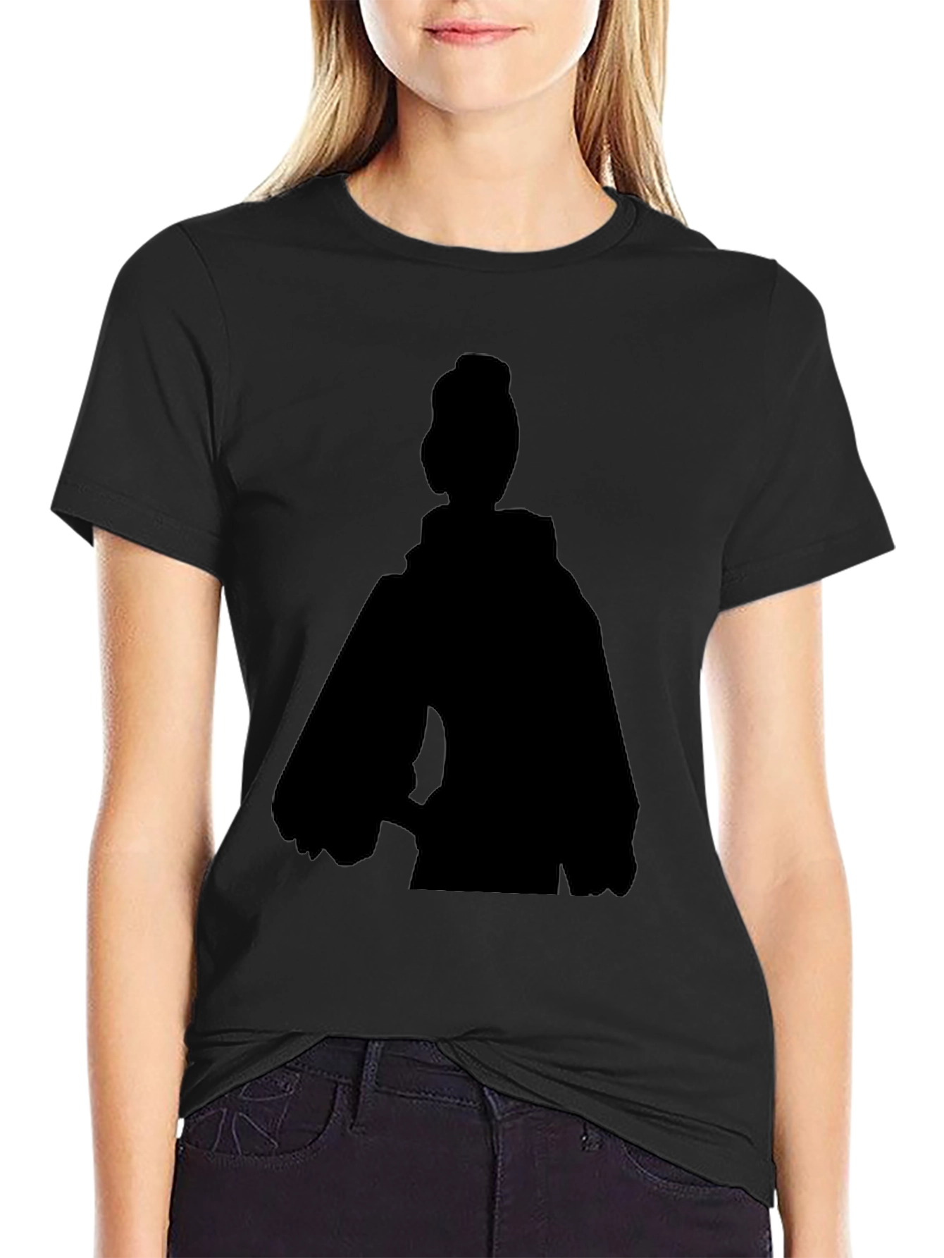 Silhouette Graphic Tee - Black Casual Top