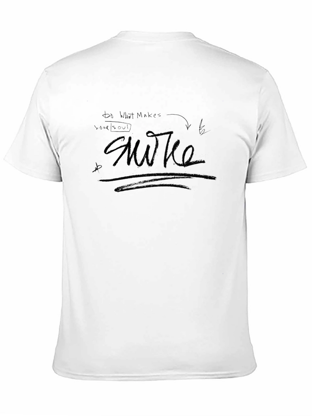 Abstract Sketch Graphic Black T-Shirt