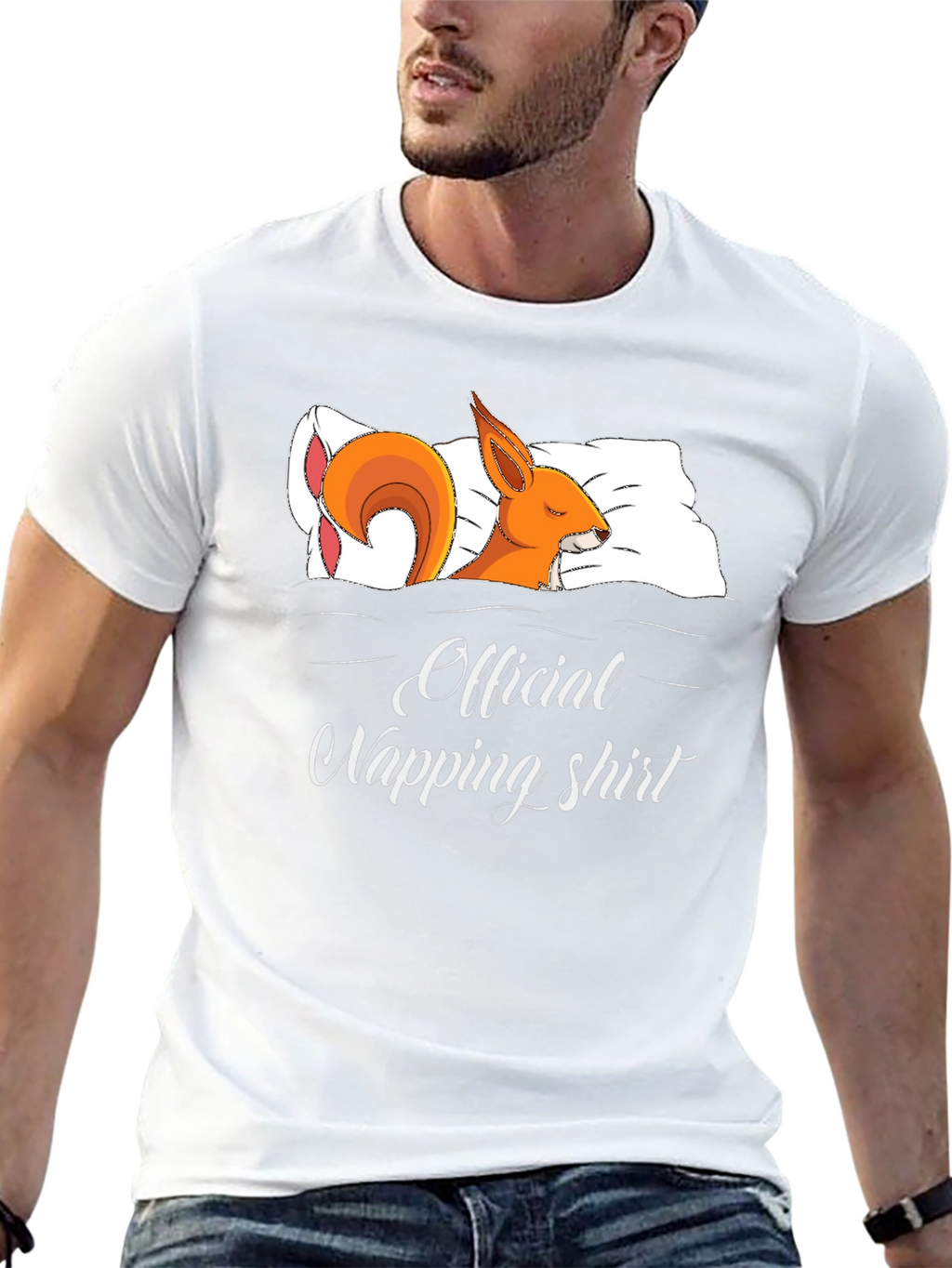 Official Napping Shirt - Squirrel in Bed