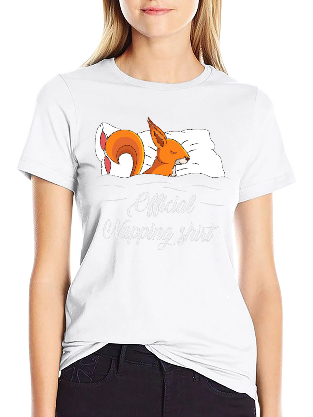 Official Napping Shirt - Squirrel in Bed