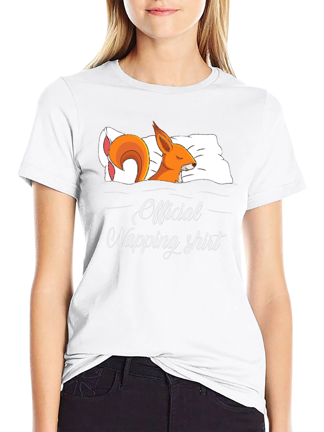 Official Napping Shirt - Squirrel in Bed