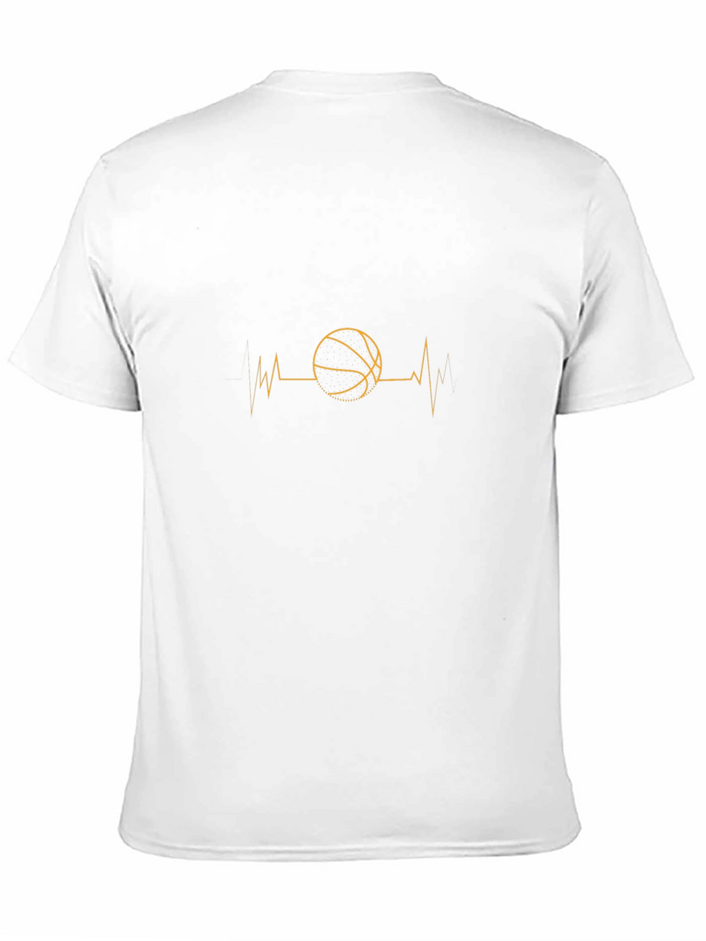 Basketball Heartbeat T-Shirt - Sports Fan Apparel