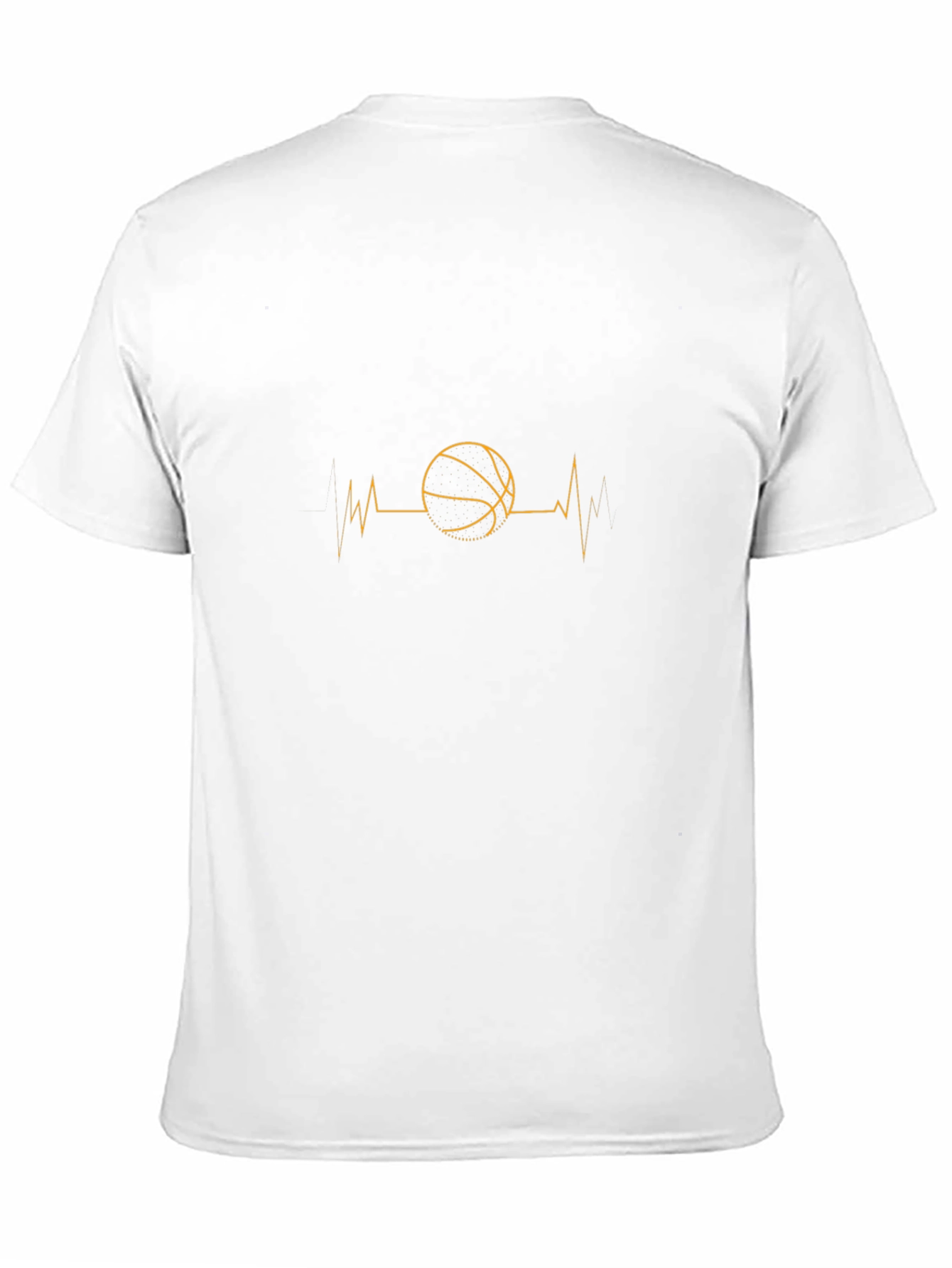 Basketball Heartbeat T-Shirt - Sports Fan Apparel