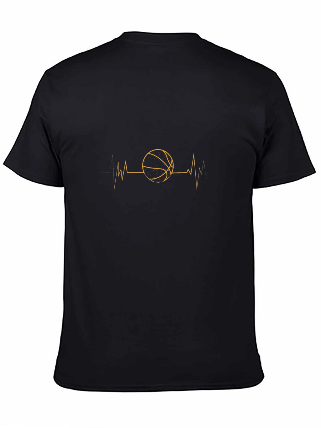 Basketball Heartbeat T-Shirt - Sports Fan Apparel