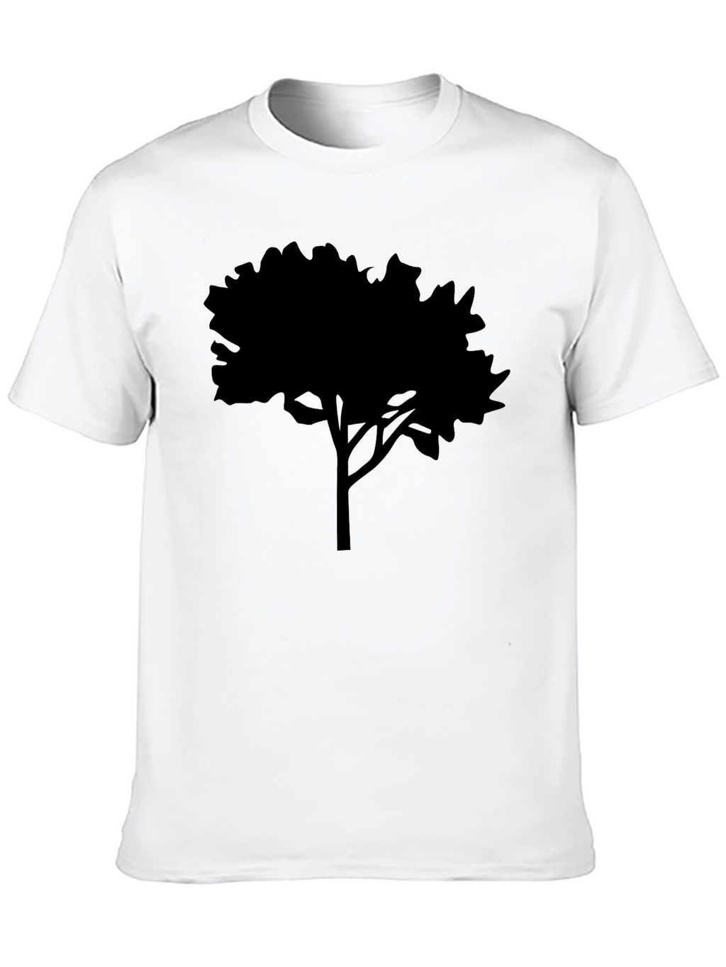 Black Tree Silhouette Graphic Tee - Nature Inspired Apparel