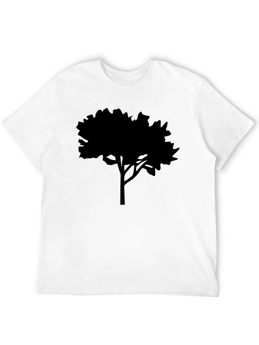 Black Tree Silhouette Graphic Tee - Nature Inspired Apparel