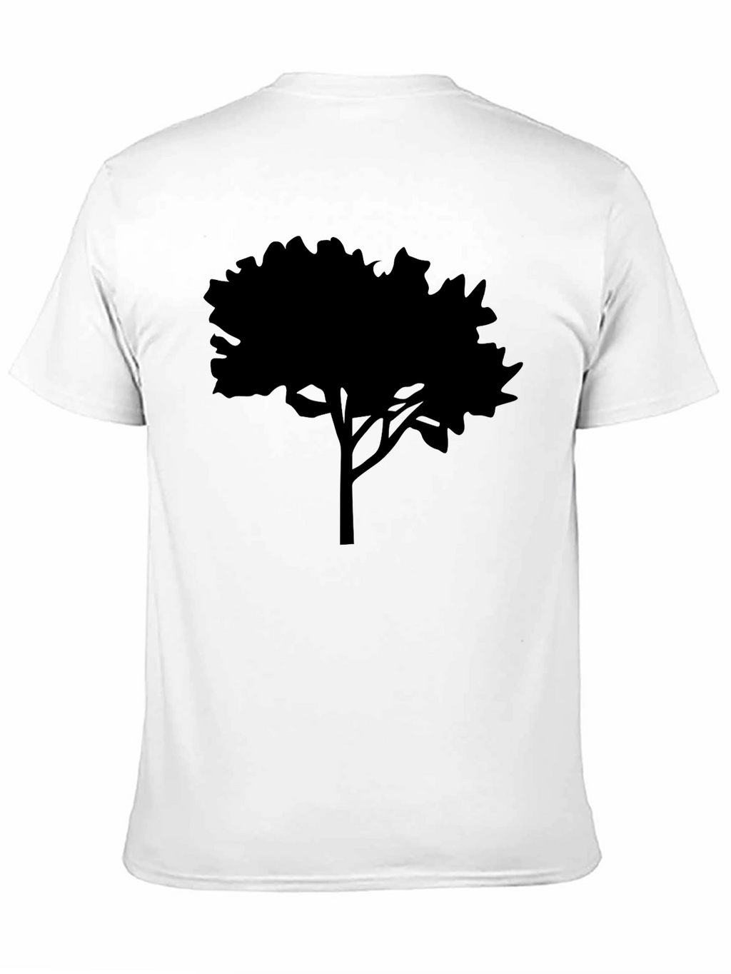 Black Tree Silhouette Graphic Tee - Nature Inspired Apparel