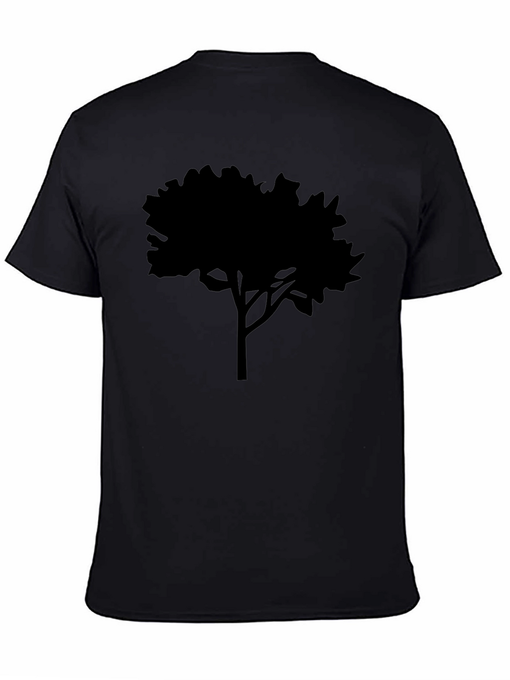 Black Tree Silhouette Graphic Tee - Nature Inspired Apparel