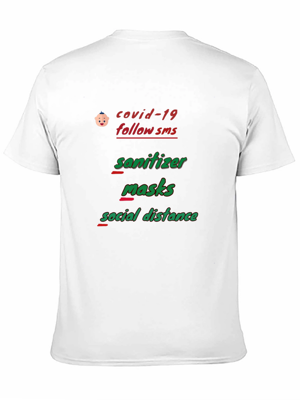 Covid-19 Safety Protocol Graphic T-Shirt