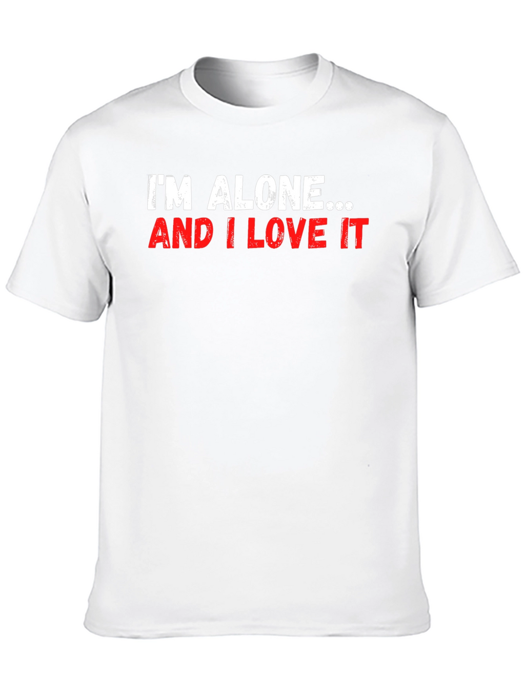 Alone and Loving It Graphic Tee - Black