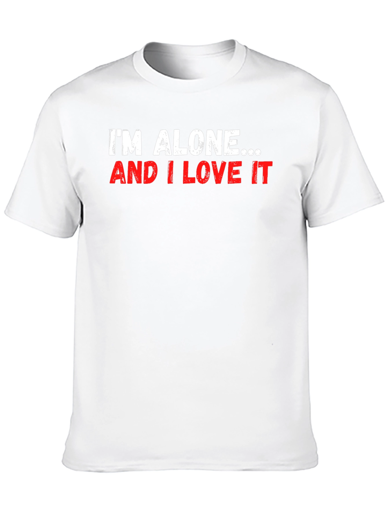Alone and Loving It Graphic Tee - Black
