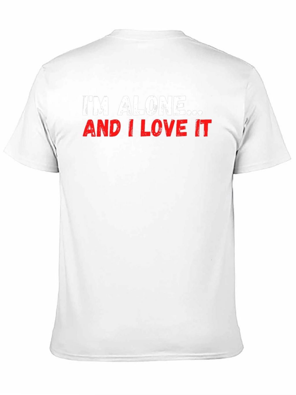 Alone and Loving It Graphic Tee - Black