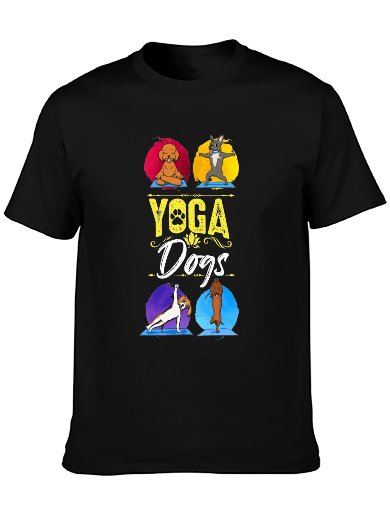 Yoga Dogs Graphic Tee - Relaxed Fit