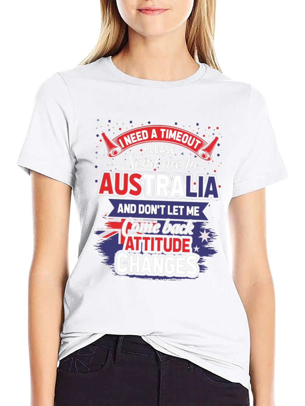 I Need a Timeout Australia Novelty Graphic T-Shirt