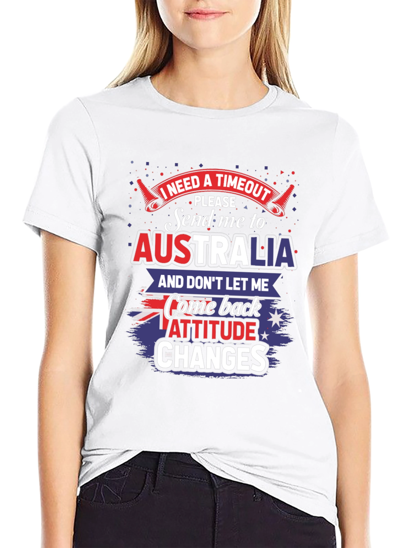 I Need a Timeout Australia Novelty Graphic T-Shirt