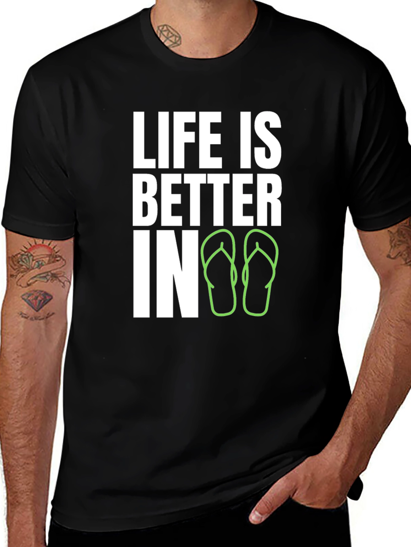 Life is Better In Flip Flops Graphic T-Shirt