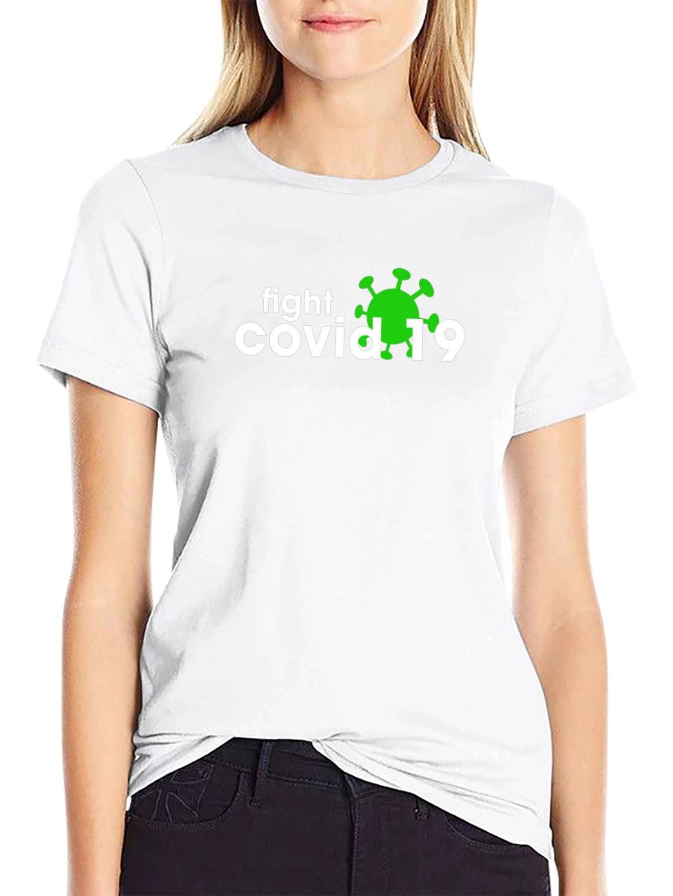Fight Covid-19 T-Shirt - Black Graphic Tee
