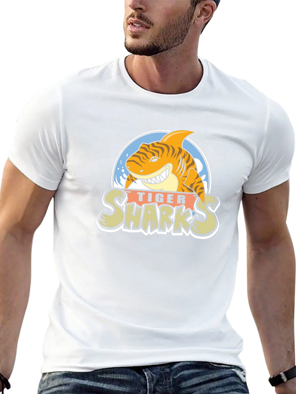 Tiger Sharks Graphic T-Shirt - Unique Design