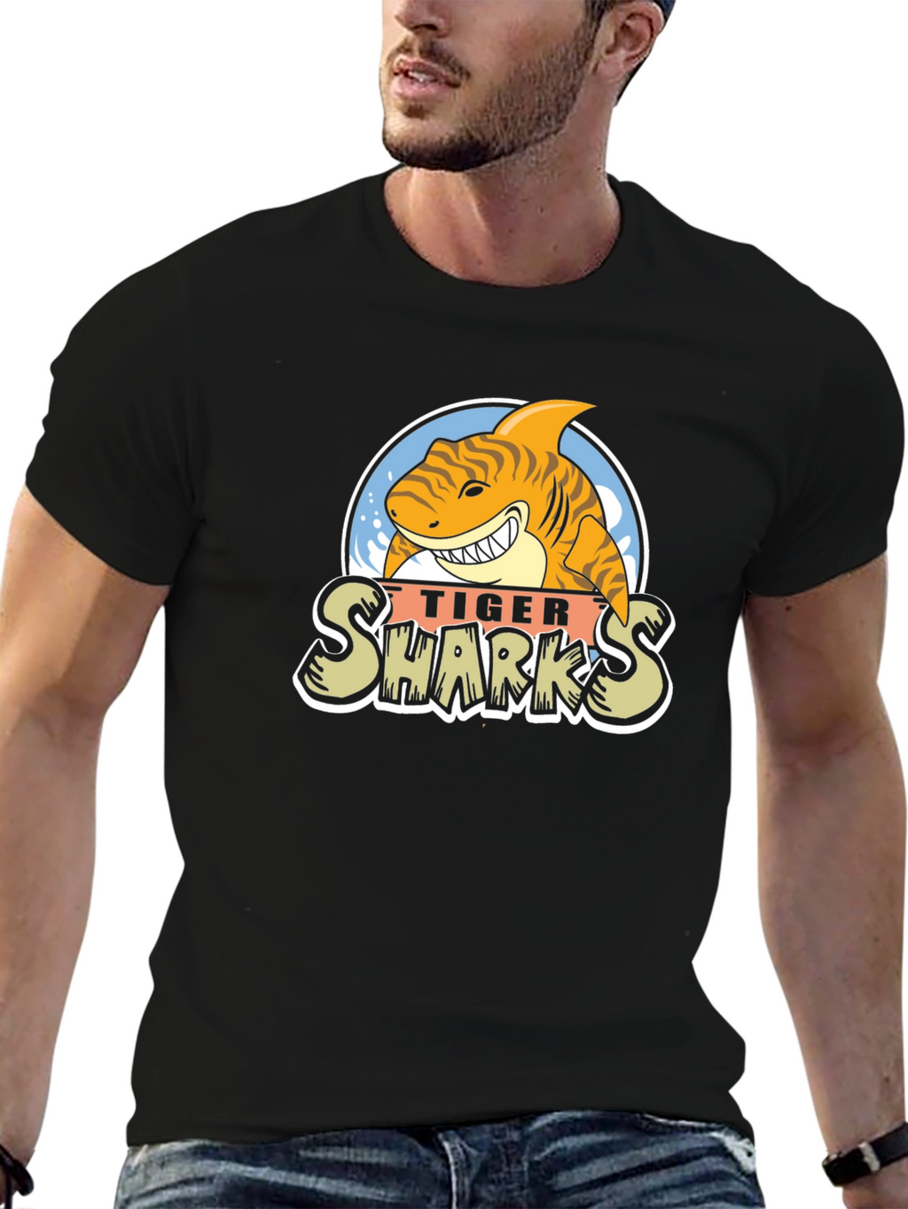 Tiger Sharks Graphic T-Shirt - Unique Design