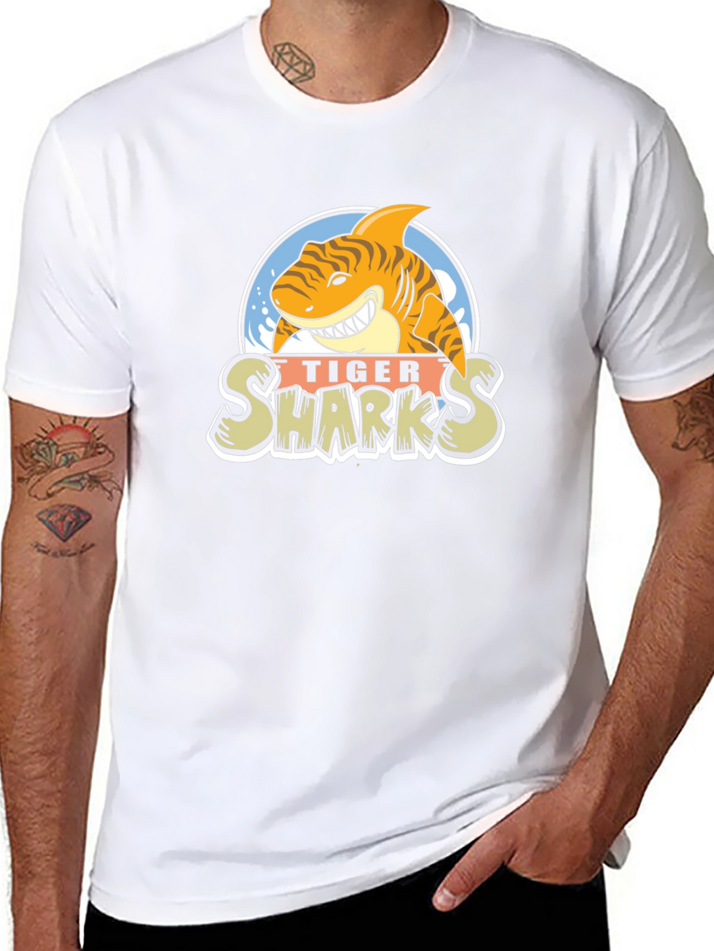 Tiger Sharks Graphic T-Shirt - Unique Design
