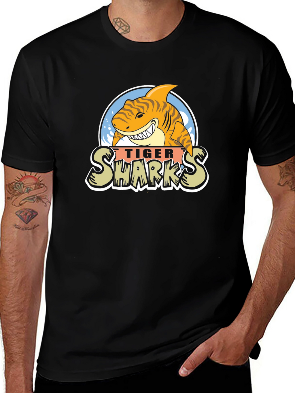 Tiger Sharks Graphic T-Shirt - Unique Design