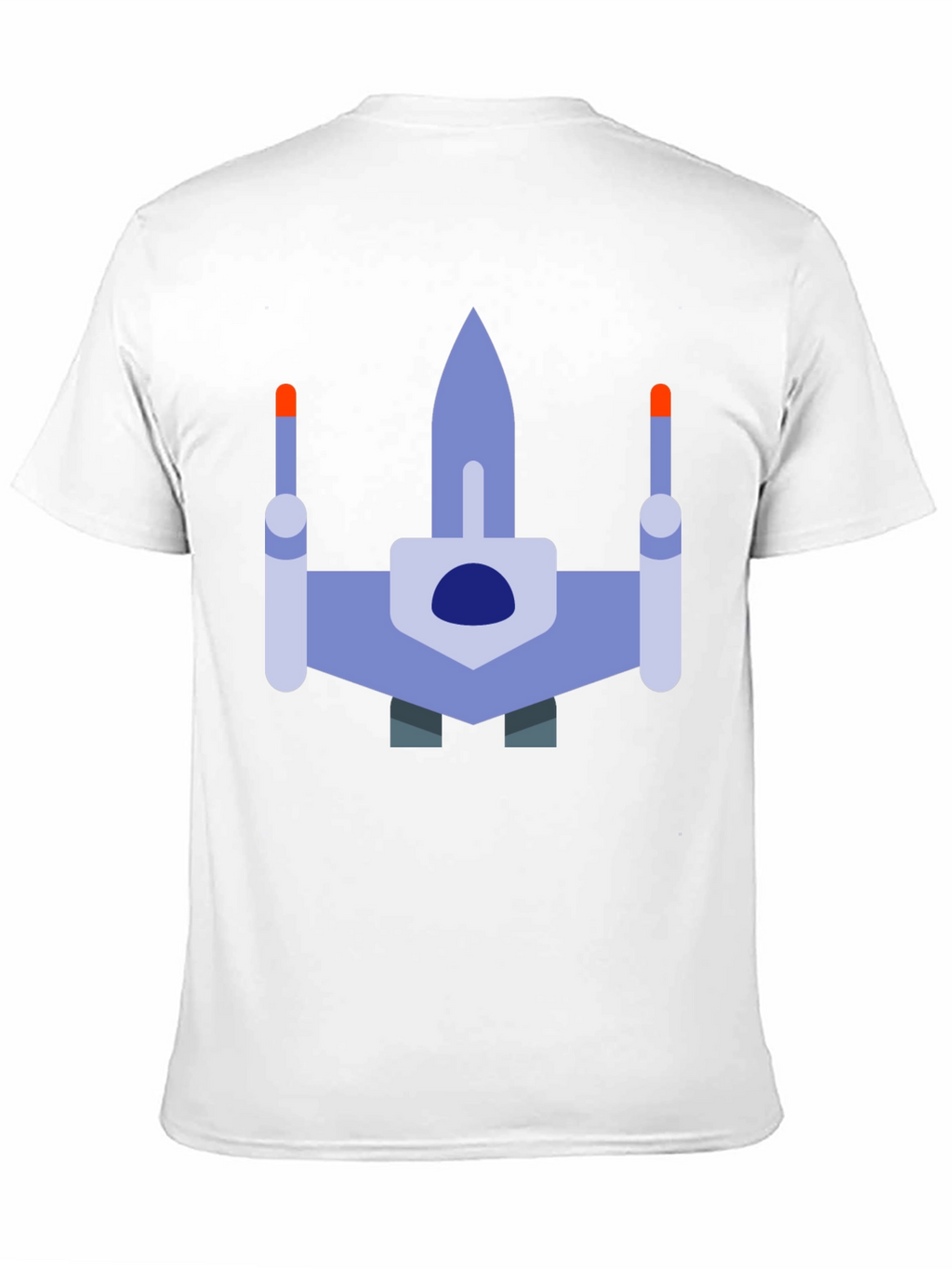 Retro Spaceship Graphic T-Shirt - Black