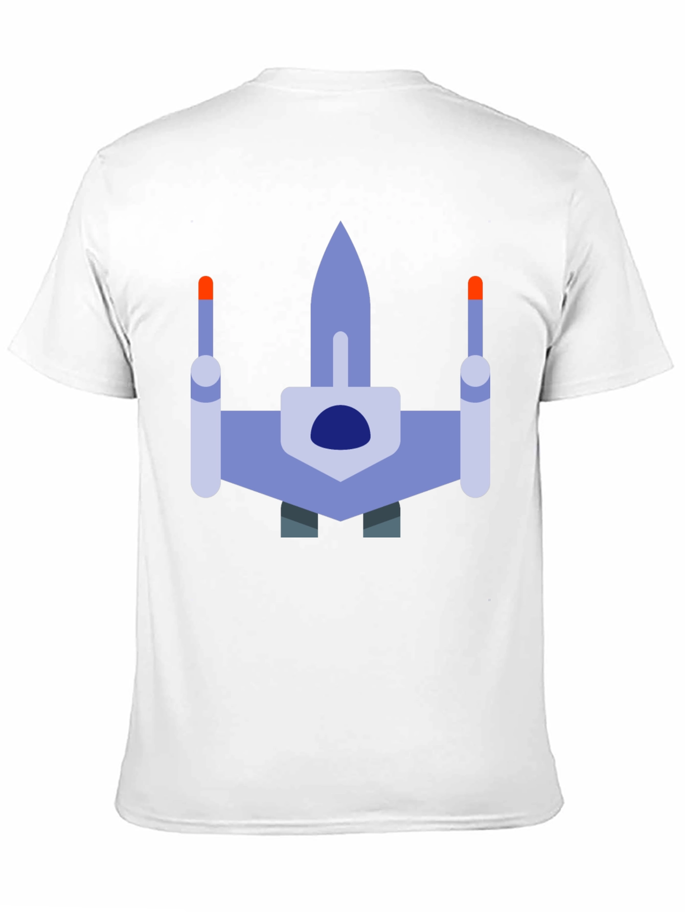 Retro Spaceship Graphic T-Shirt - Black