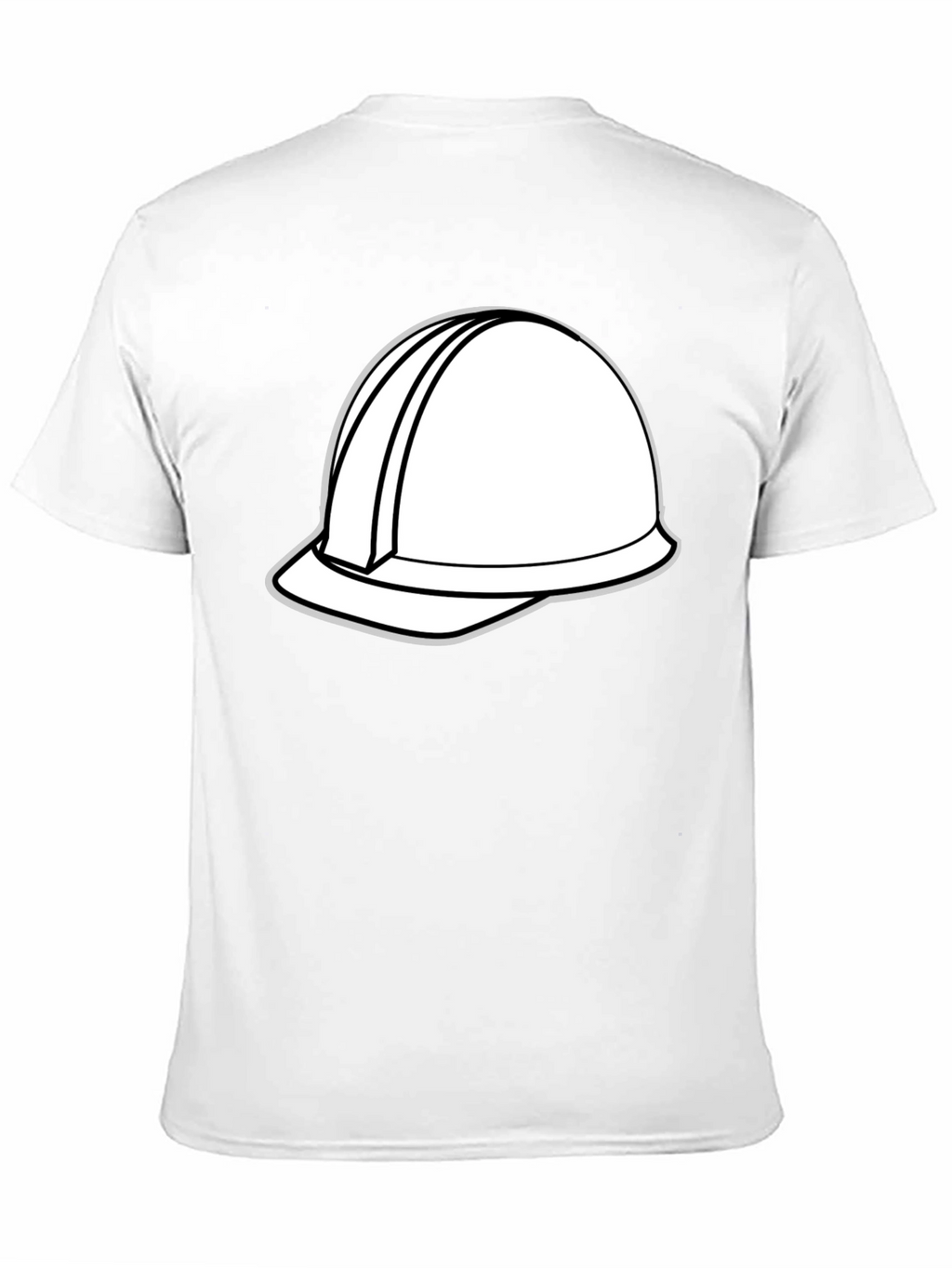 Construction Helmet Graphic Tee - Black