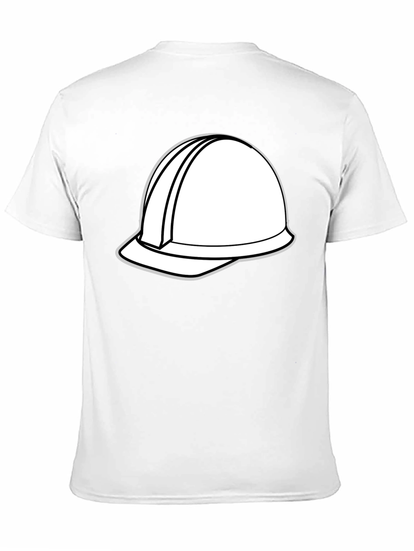 Construction Helmet Graphic Tee - Black