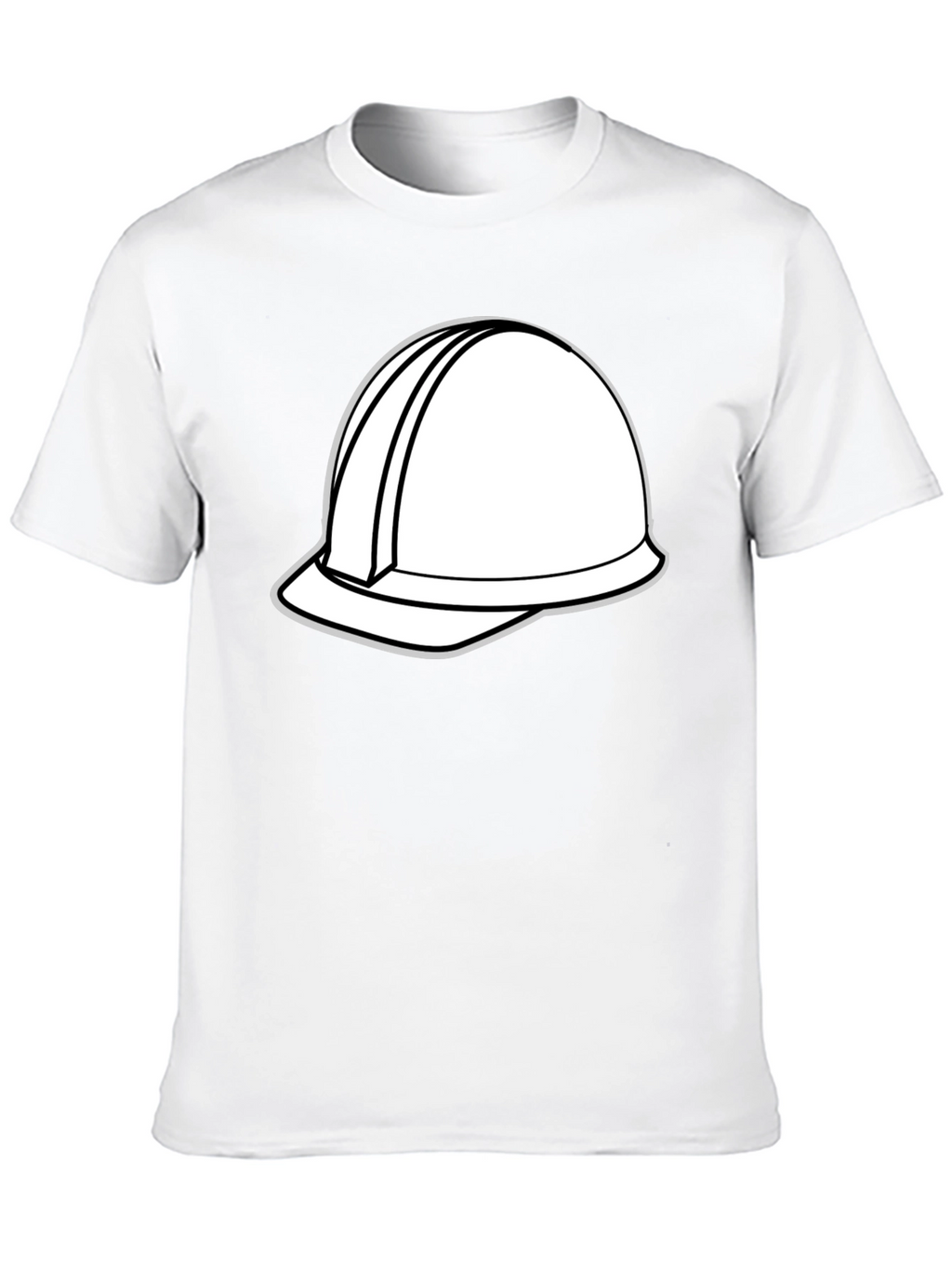 Construction Helmet Graphic Tee - Black