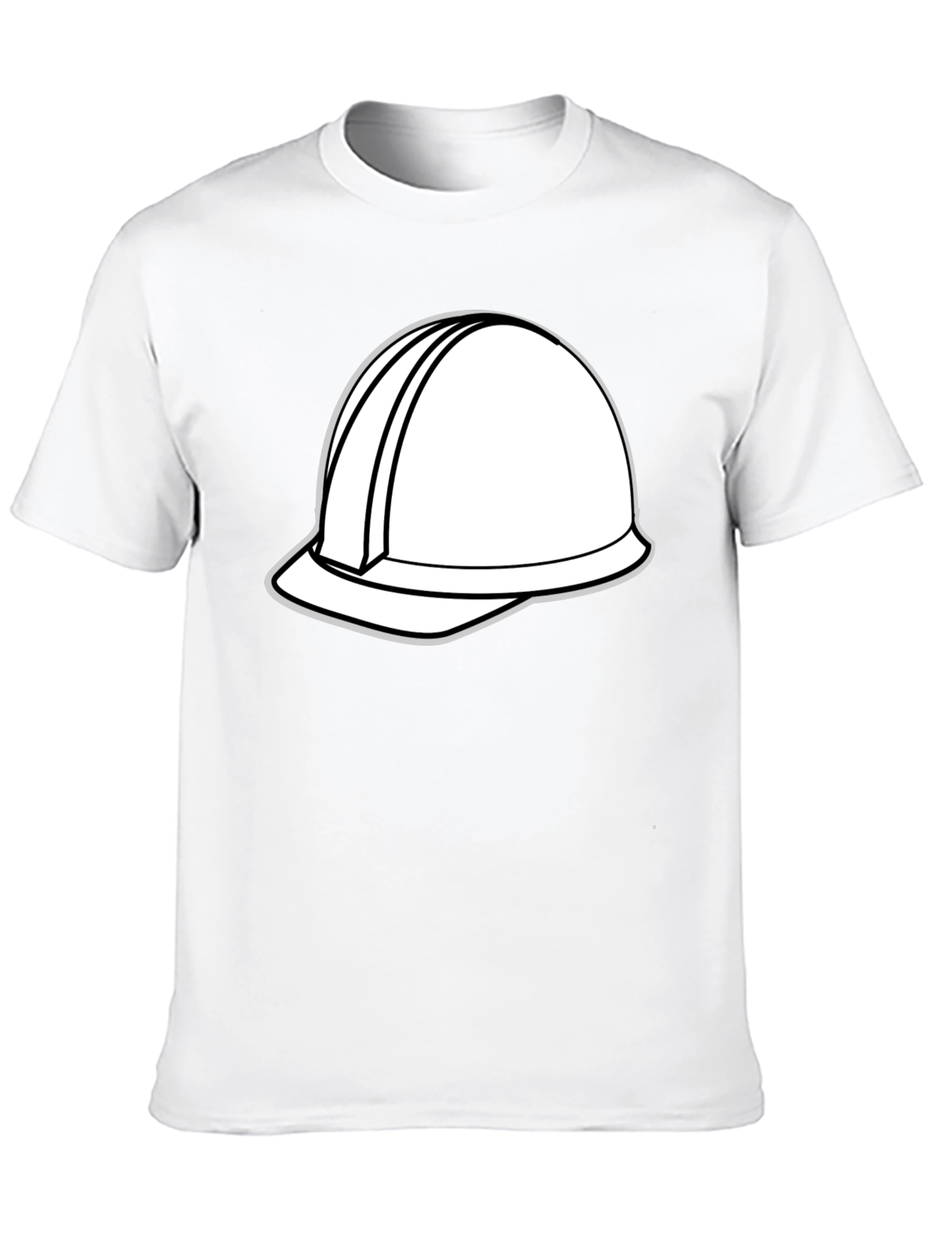 Construction Helmet Graphic Tee - Black