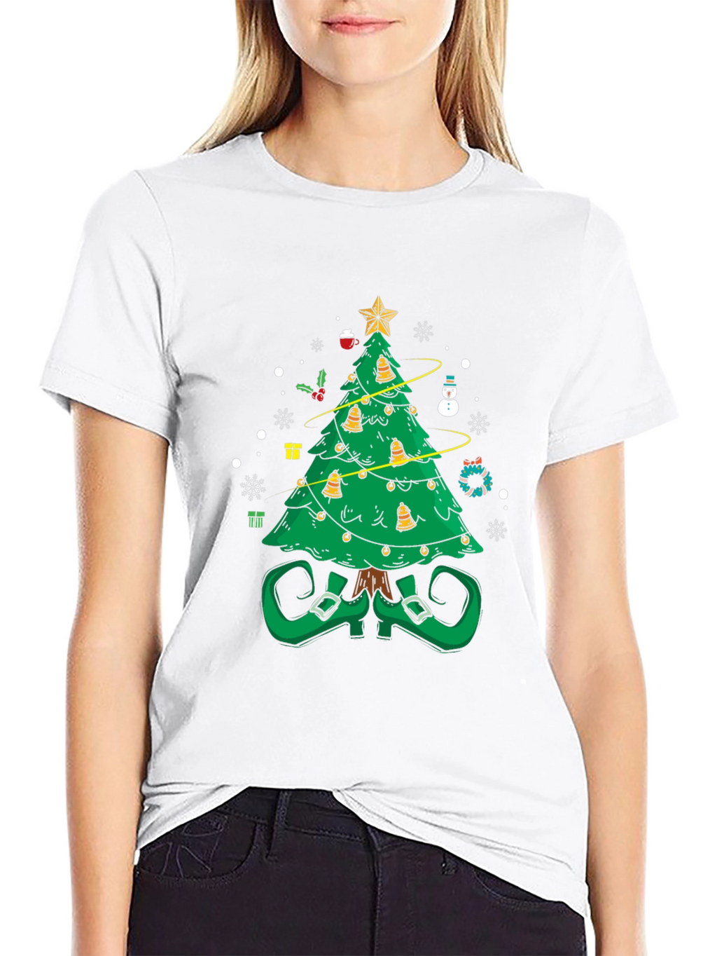 Festive Christmas Tree Elf Shirt