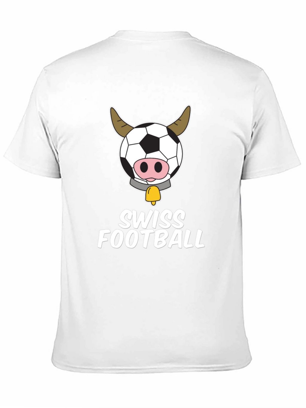 Swiss Football Cow Graphic T-Shirt