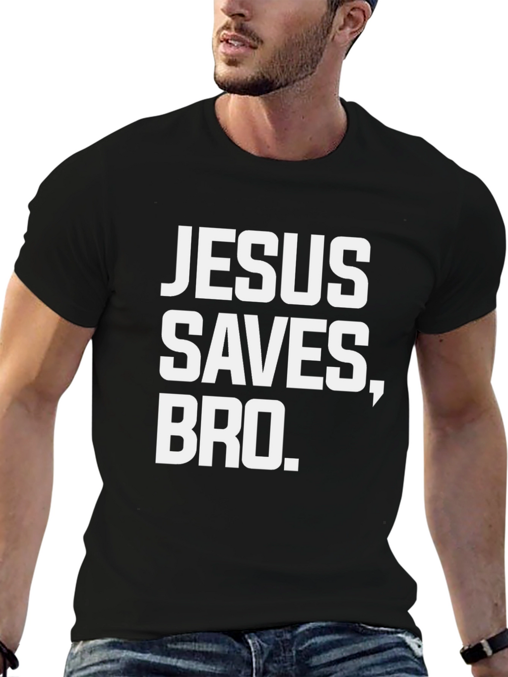 Jesus Saves Bro T-Shirt | Christian Humor Tee