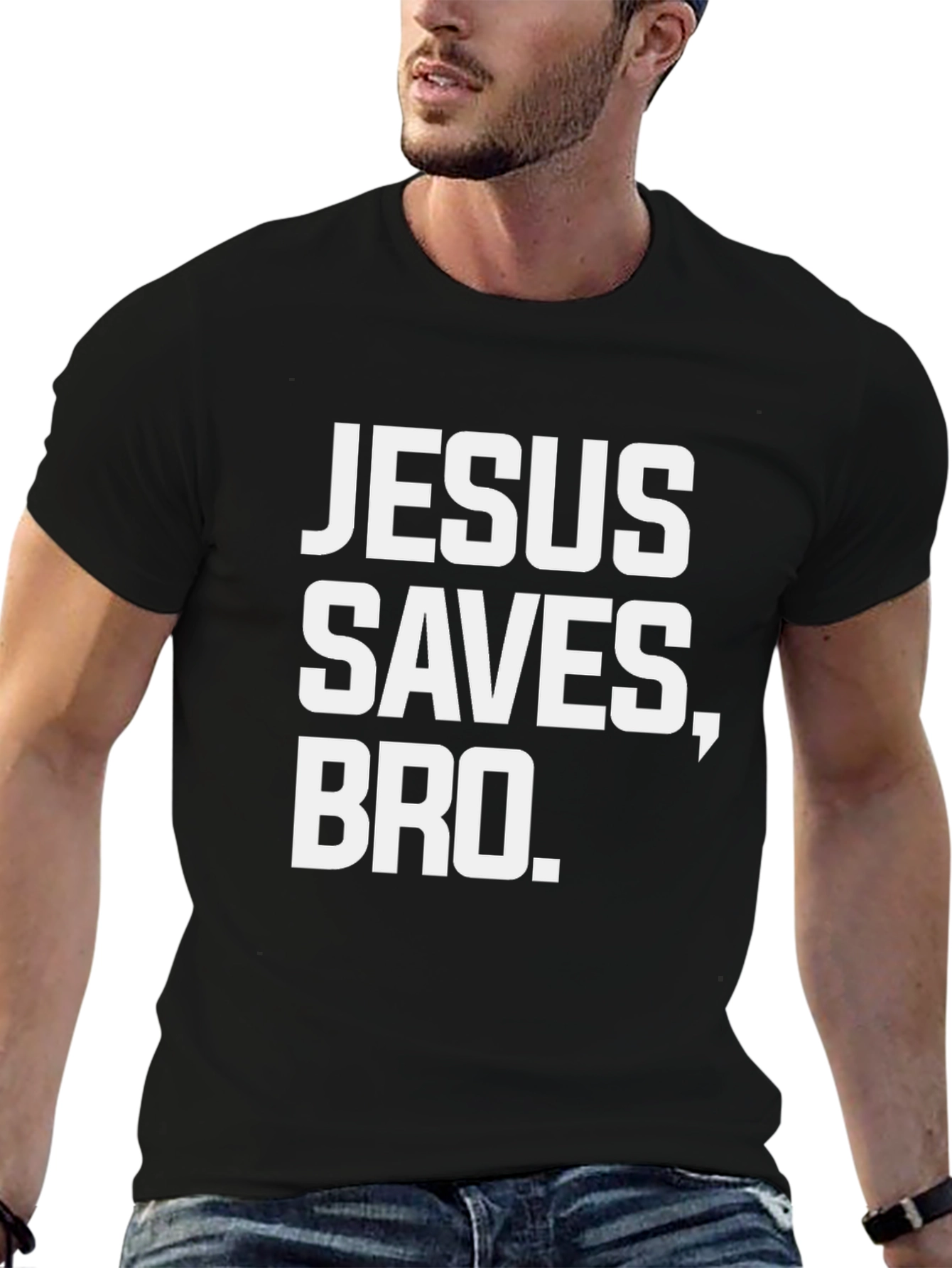 Jesus Saves Bro T-Shirt | Christian Humor Tee