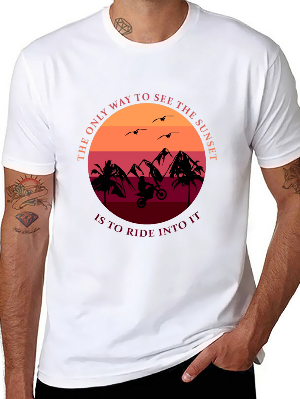 Sunset Ride T-Shirt - Adventure Tee