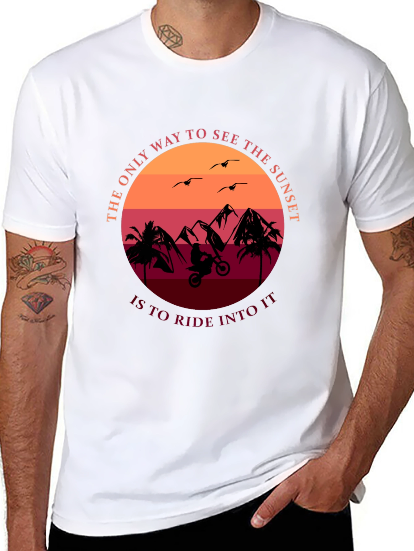 Sunset Ride T-Shirt - Adventure Tee