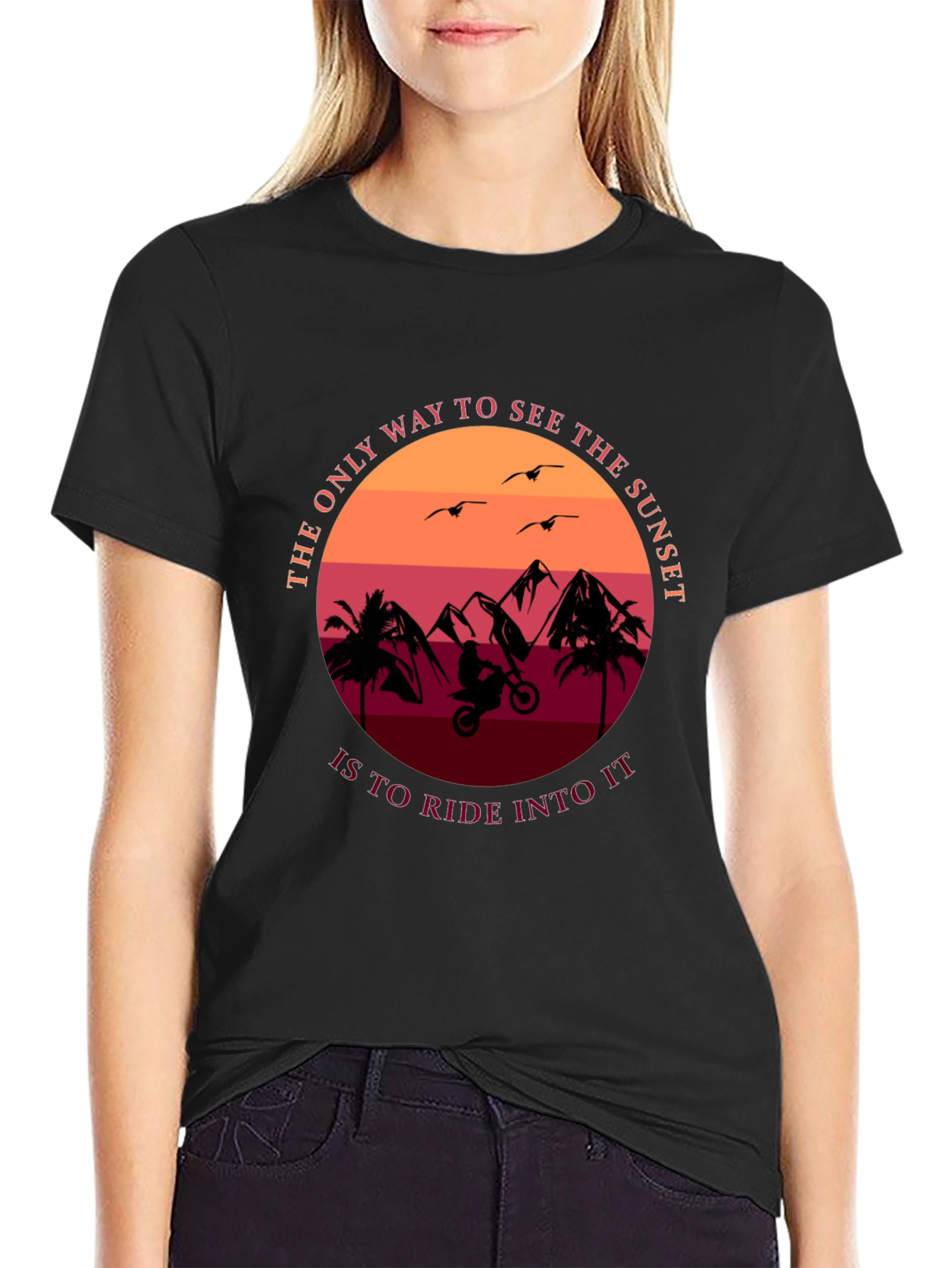 Sunset Ride T-Shirt - Adventure Tee