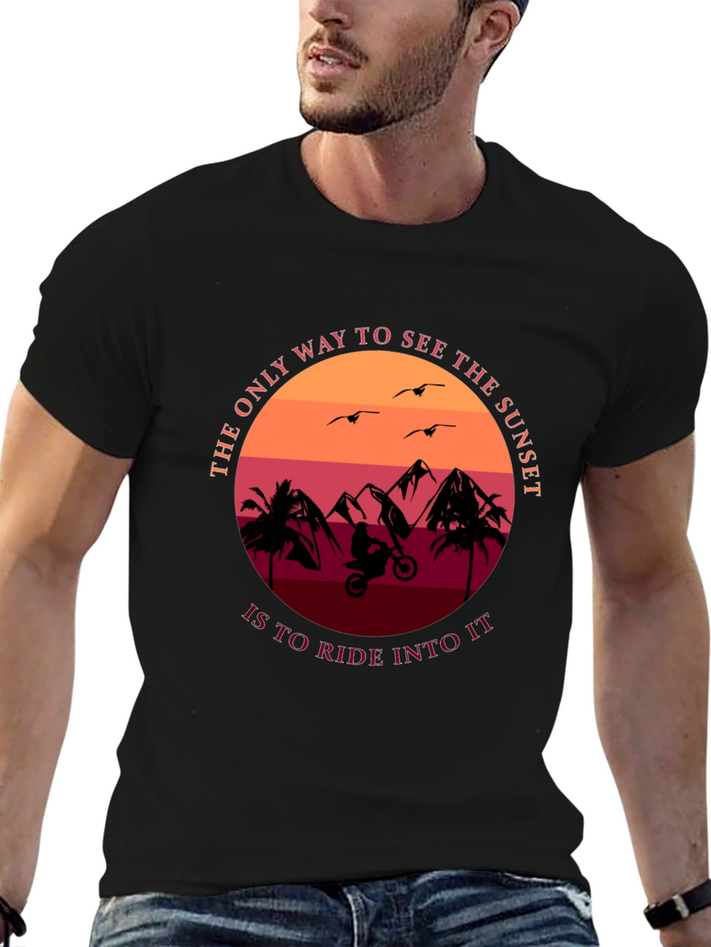 Sunset Ride T-Shirt - Adventure Tee