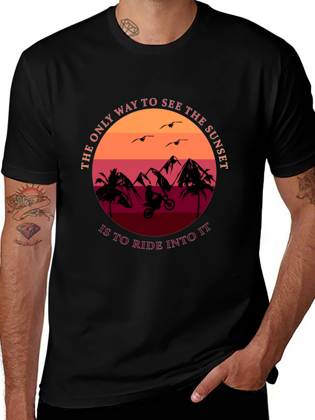 Sunset Ride T-Shirt - Adventure Tee