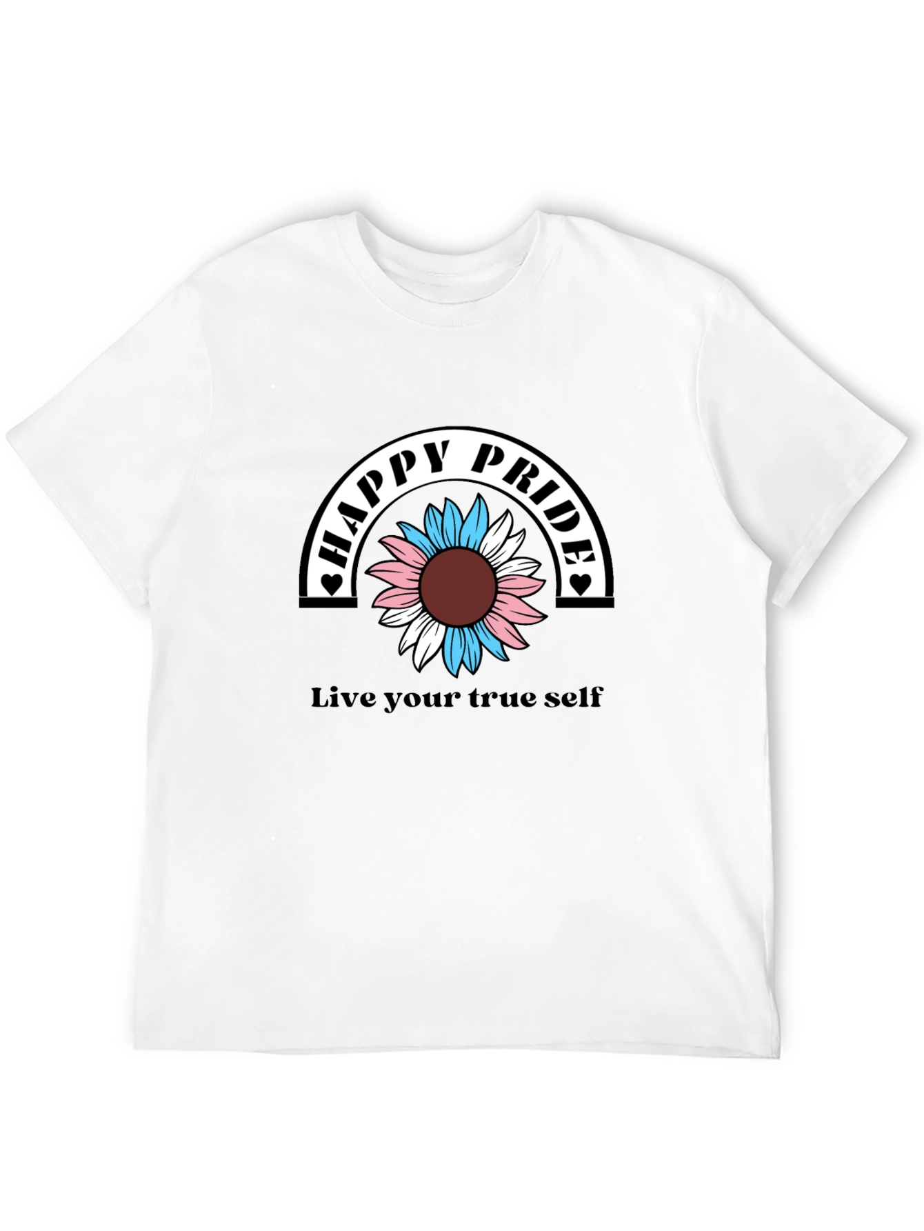 Happy Pride T-Shirt - Transgender Sunflower Design
