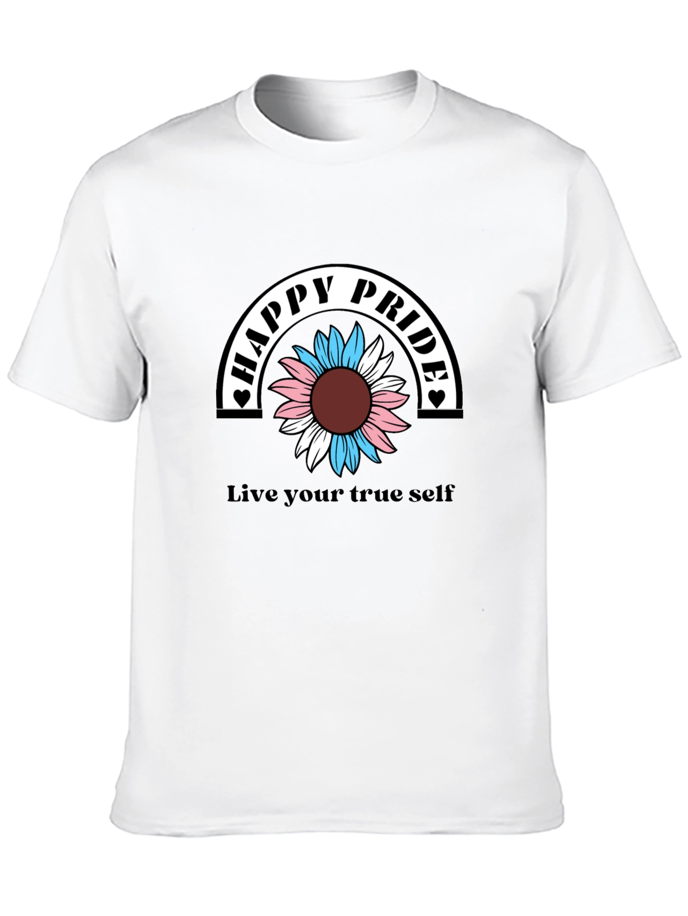 Happy Pride T-Shirt - Transgender Sunflower Design